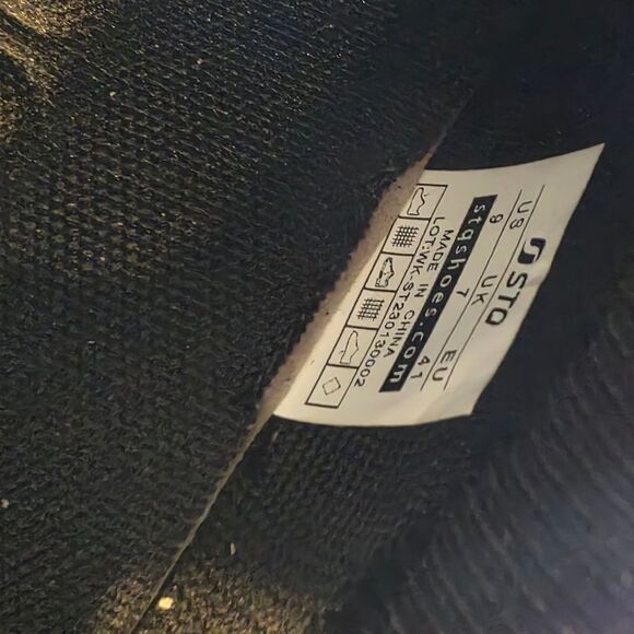 HKR Black Knitted Slip-On Sneakers with Ribbed Texture Size 9 - Picture 6 of 17